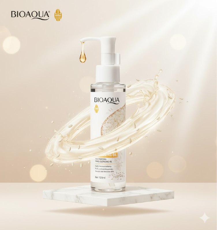 ACEITE DESMAQUILLANTE Y LIMPIADOR DE PULPA CRUDA DE ARROZ BIOAQUA 120ML