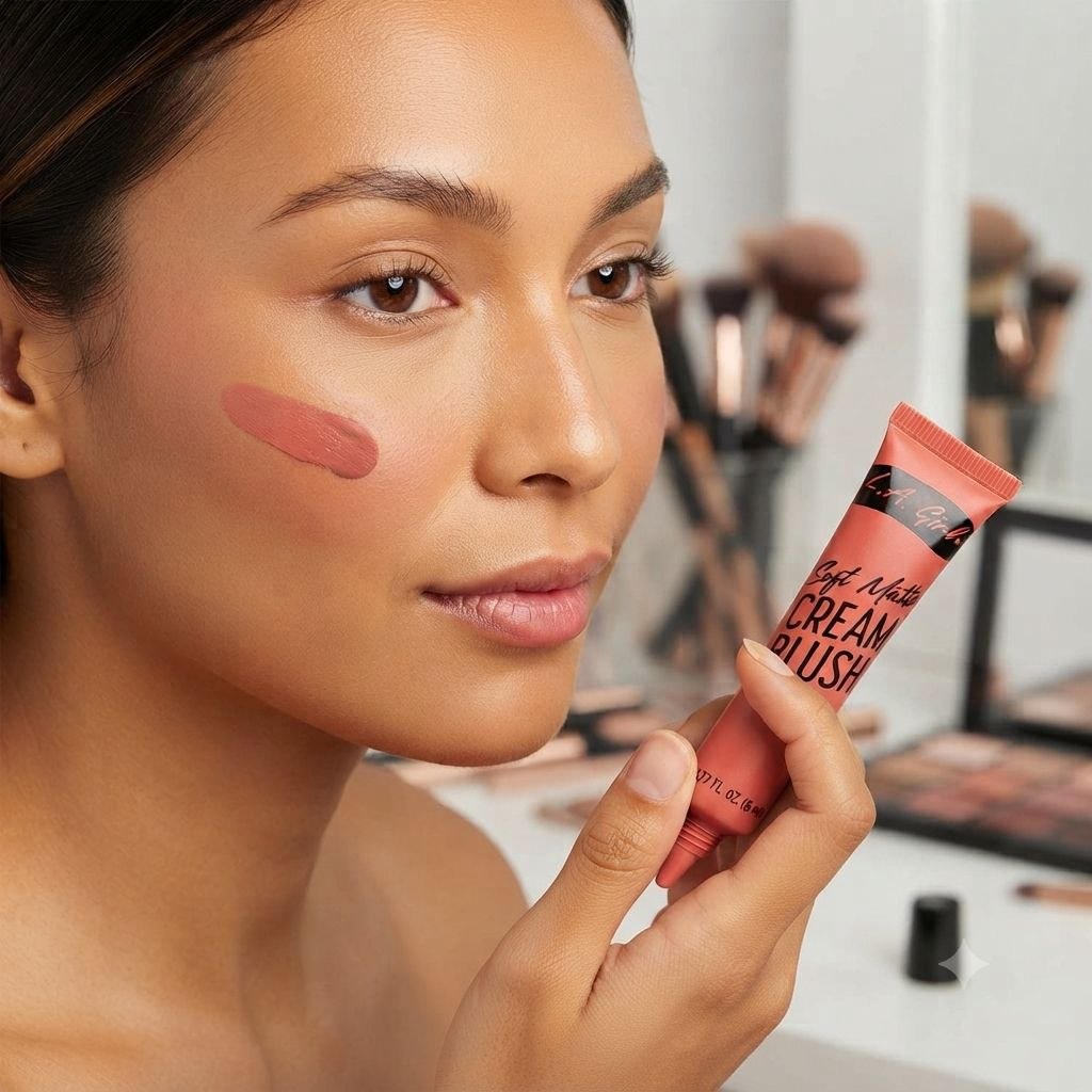 RUBOR EN CREMA MATE LARGA DURACION TONO GBL445 HOT SHOT SOFT MATTE CREAM BLUSH L.A. GIRL 8ML