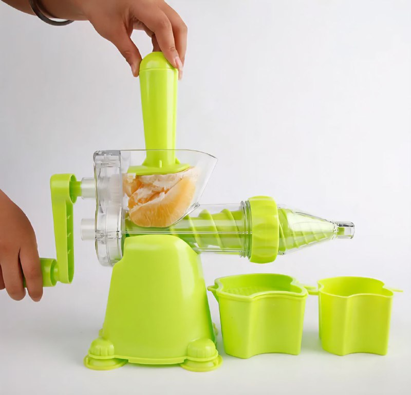 MAQUINA MANUAL EXTRACTOR DE JUGO, EXPRIMIDOR DE JUGOS PEQUEÑO MULTIFUNCIONAL PARA JUGOS