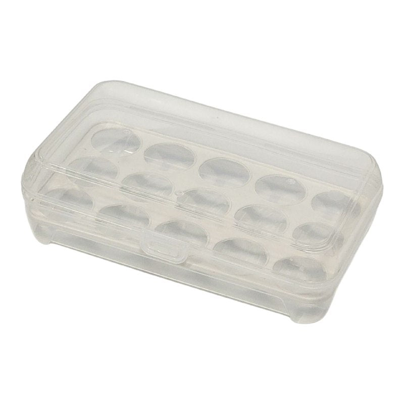 ORGANIZADOR DE HUEVOS TRANSPARENTE HUEVERA PARA 15 HUEVOS,3 COLORES, 23X13CM
