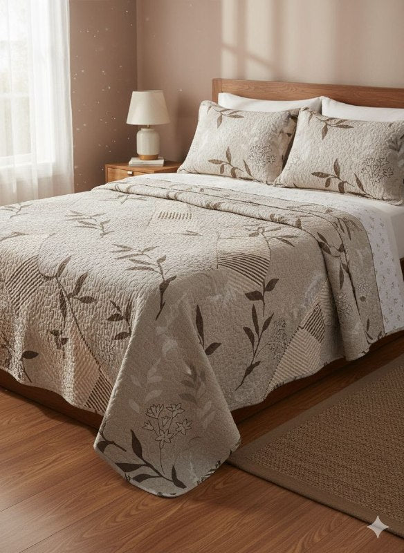 JUEGO DE SABANAS CAMERA TIPO EDREDON REVERSIBLE, DE 3 PIEZAS QUEEN BENELI HOME, 20 ESTILOS