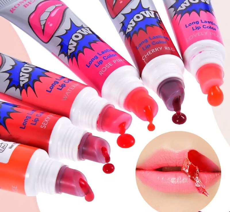 BRILLO LABIAL LIP DUPE KYLIE JENNER  COLOR PARA LABIOS DE LARGA DURACION 6 TONOS ROMANTIC BEAR 15G