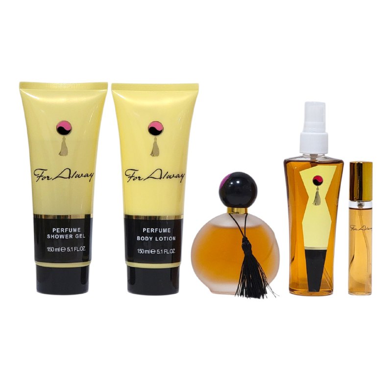 SET FOR ALWAY EDT 80ML, EDT 15ML, BODY MIST 100ML, BODY LOTION 150ML, SHOWER GEL 150ML (M)