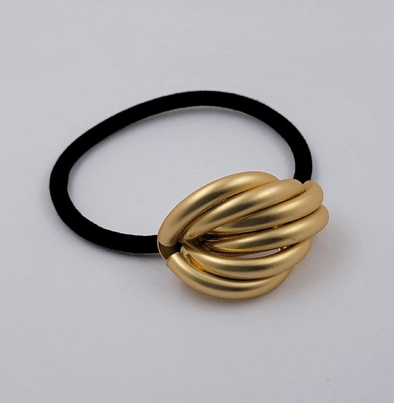 COLA DECORATIVA METALICA PARA EL CABELLO COLOR DORADO VARIOS ESTILOS PONY CUFFS