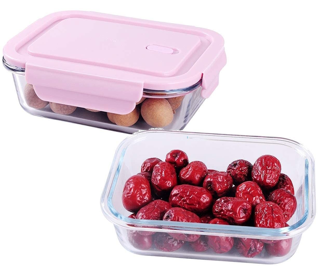RECIPIENTE PANA PARA ALIMENTOS DE VIDRIO HERMETICO CON VALVULA DE VAPOR 18X13CM