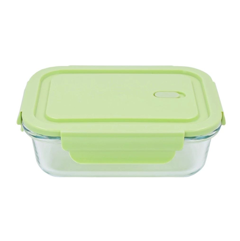 RECIPIENTE PANA PARA ALIMENTOS DE VIDRIO HERMETICO CON VALVULA DE VAPOR 18X13CM
