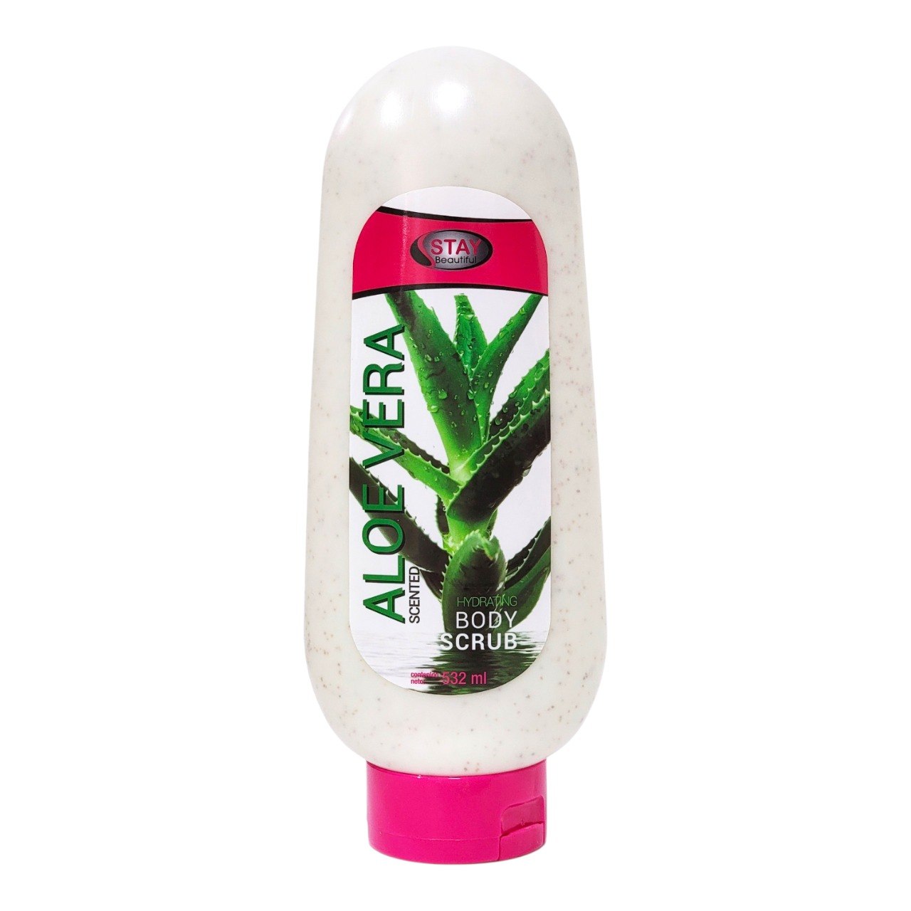 CREMA CORPORAL EXFOLIANTE CON ALOE VERA Y PERLAS NATURALES STAY BEAUTIFUL 532ML