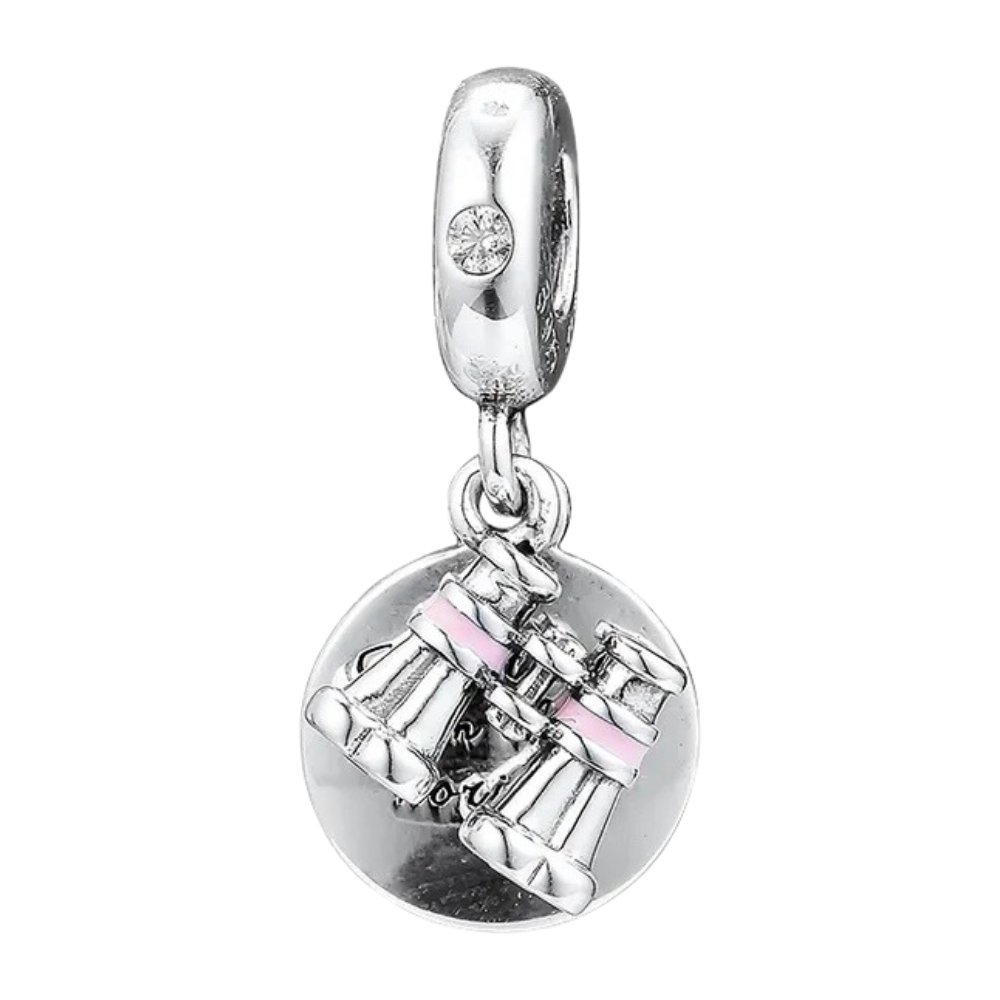 PCHARM1381 COLGANTE DOBLE BINOCULARES