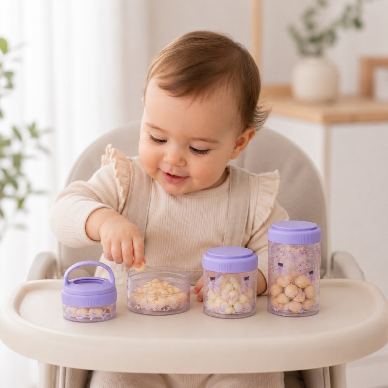 SET DE RECIPIENTES ORGANIZADORES PARA ALIMENTOS DE BEBES DE VARIOS TAMAÑOS FRESHBOX