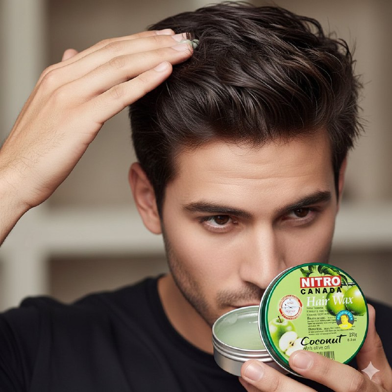 CERA PARA EL CABELLO CON ACEITE DE OLIVA FIJACION FLEXIBLE BRILLANTE HIDRATANTE NITRO CANADA 150G, 8 ESTILOS