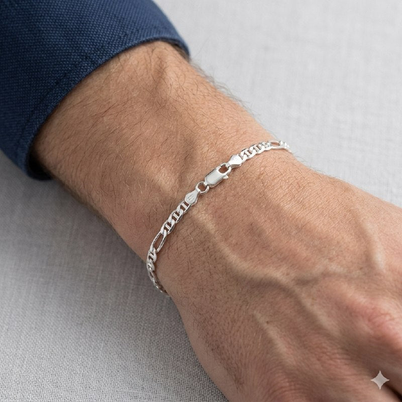 PULSERA DE PLATA 9.25 PARA HOMBRE PESO: 5.1G