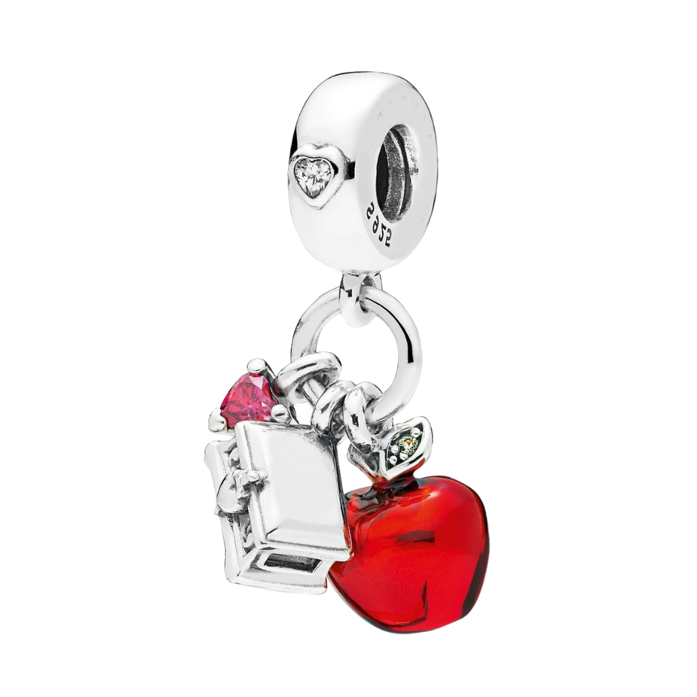 PCHARM1984 COLGANTE DE MANZANA Y COFRE DE BLANCA NIEVES