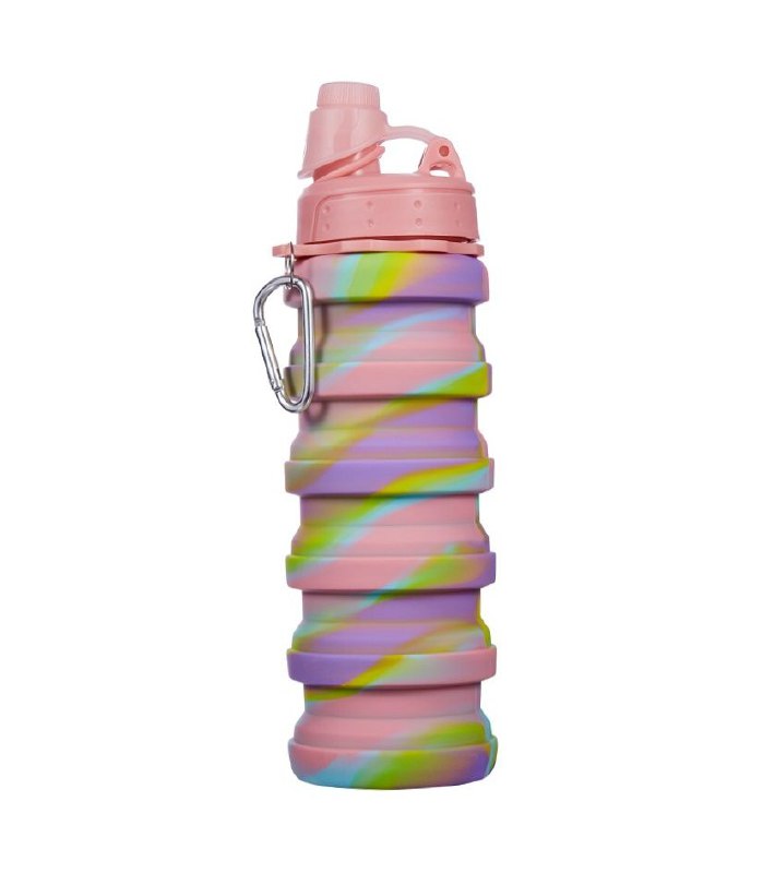 BOTELLA PARA LIQUIDOS FRIOS O CALIENTES DE SILICONA PLEGABLE