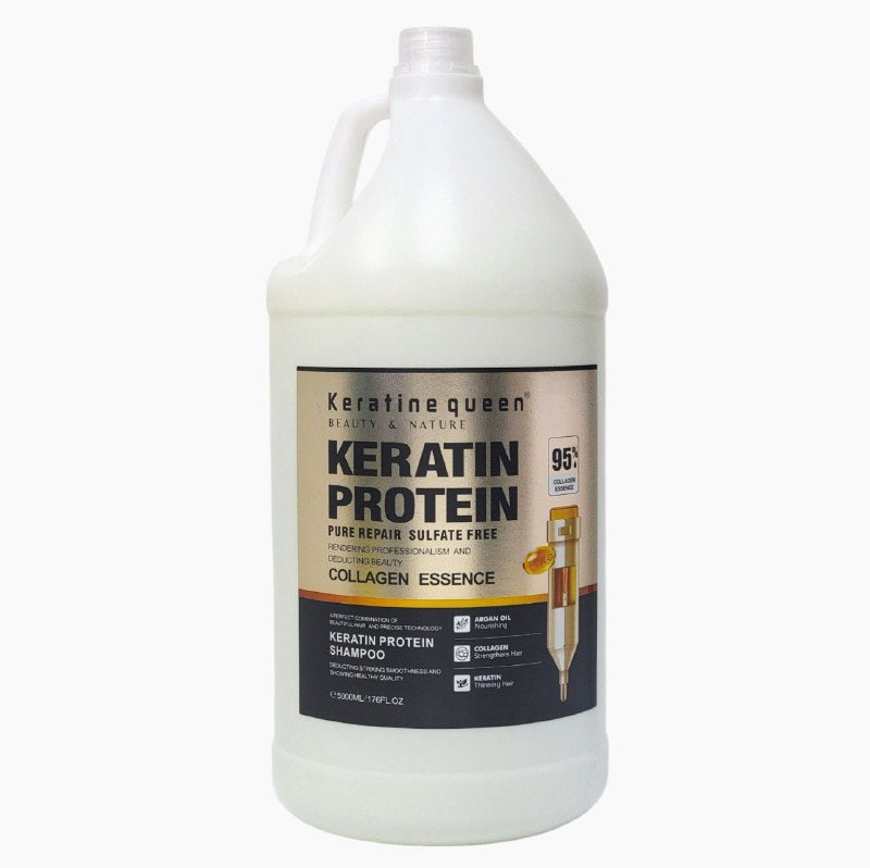 SHAMPOO RECONSTRUCTOR CON QUERATINA Y PROTEINA ESENCIA DE COLAGENO Y ACEITE DE ARGAN 5000ML