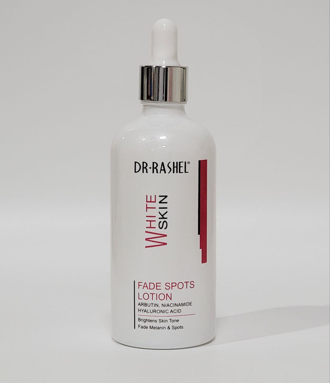 TONICO FACIAL LOCION PARA QUITAR MANCHAS, INGREDIENTES BLANQUEADORES Y ANTIOXIDANTES CON ARBUTINA, NIACINAMIDA, ACIDO HIALURONICO DR RASHEL WHITE SKIN 100ML