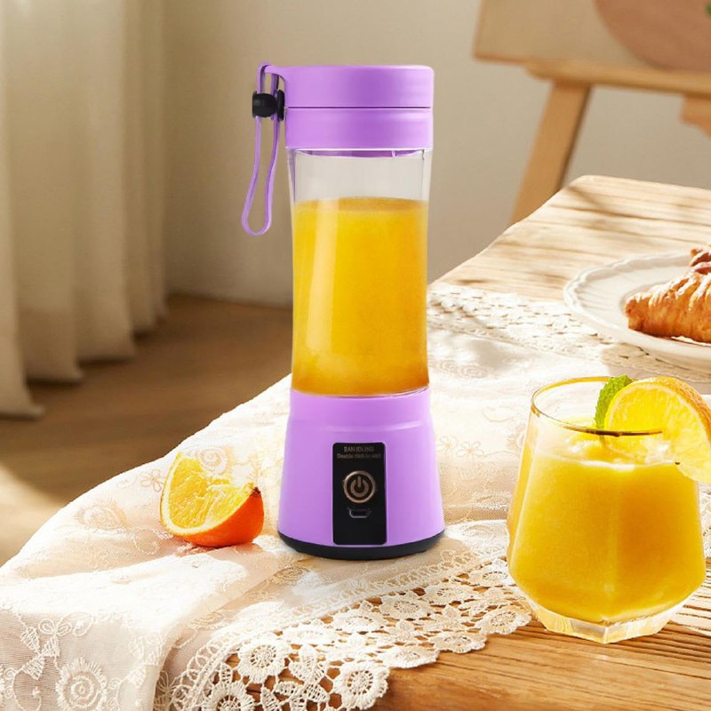 MAQUINA LICUADORA PORTATIL RECARGABLE TAMAÑO PEQUEÑO HM-03 380ML