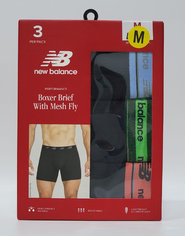 ROPA INTERIOR PARA CABALLERO BOXER NEW BALANCE 3UND M