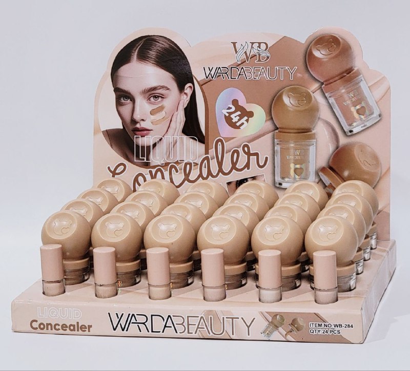 CORRECTOR CONCELAER LIQUIDO MATE CON DURACION DE 24H, 6 TONOS WARDABEAUTY