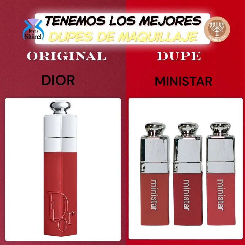 BRILLO LABIAL REVITALIZADOR DE ACIDO HIALURONICO MINISTAR 12ML DUPE DE CHRISTIAN DIOR