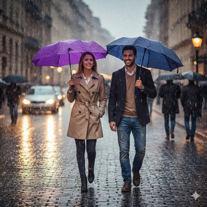 SOMBRILLA RESISTENTE, PARAGUAS PARA LLUVIA Y VIENTOS, FUERTE, PORTATIL DE ALTA CALIDAD, 6 COLORES