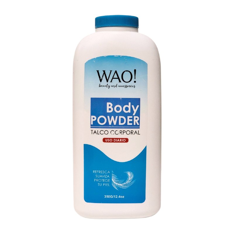 TALCO PARA EL CUERPO REFRESCANTE Y SUAVIZANTE WAO 350G