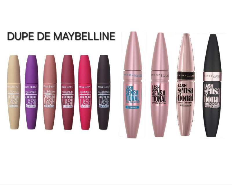 RIMEL DUPE DE MAYBELLINE FULL EXPOSURE BIG VOLUME LASH MISS BETTY 12G