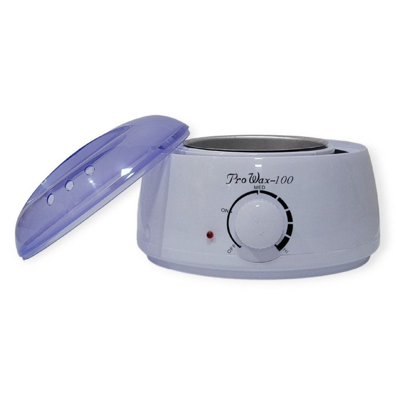 MAQUINA CALENTADORA DE CERA PARA DEPILAR, OLLA QUE CALIENTA TODO TIPO DE CERAS, CUBIERTA TRANSPARENTE, EVITA LA CONTAMINACION POR CERA PRO-WAX100