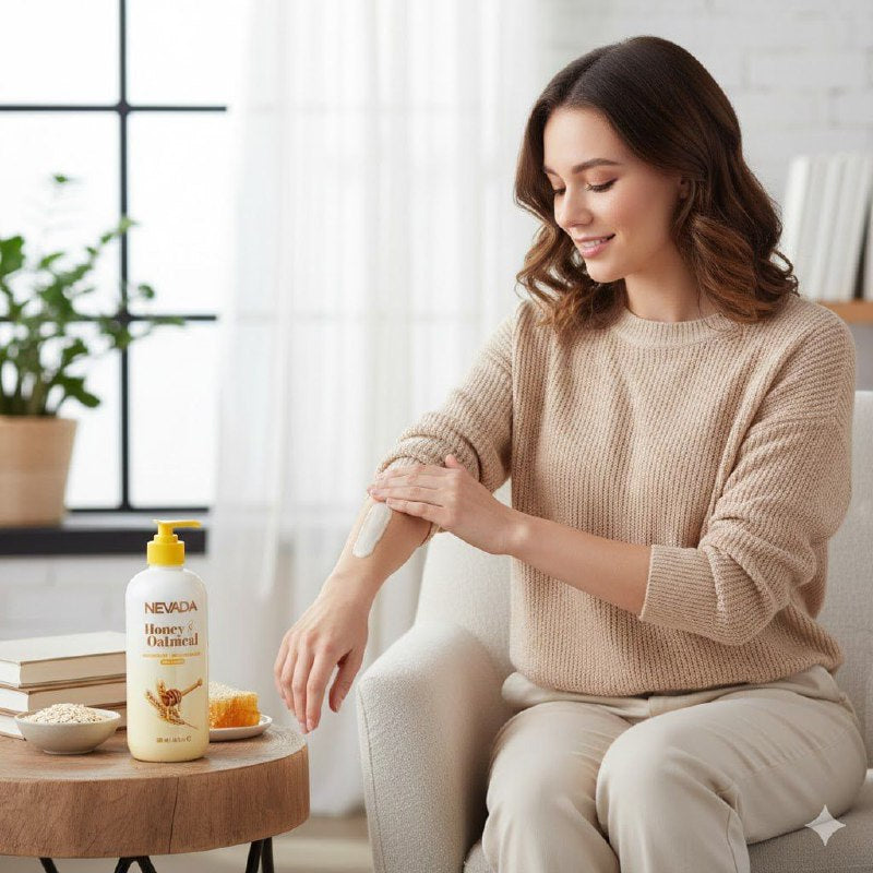 CREMA CORPORAL NUTRITIVA Y REJUVENECEDORA CON AVENA Y EXTRACTO DE MIEL NEVADA 500ML