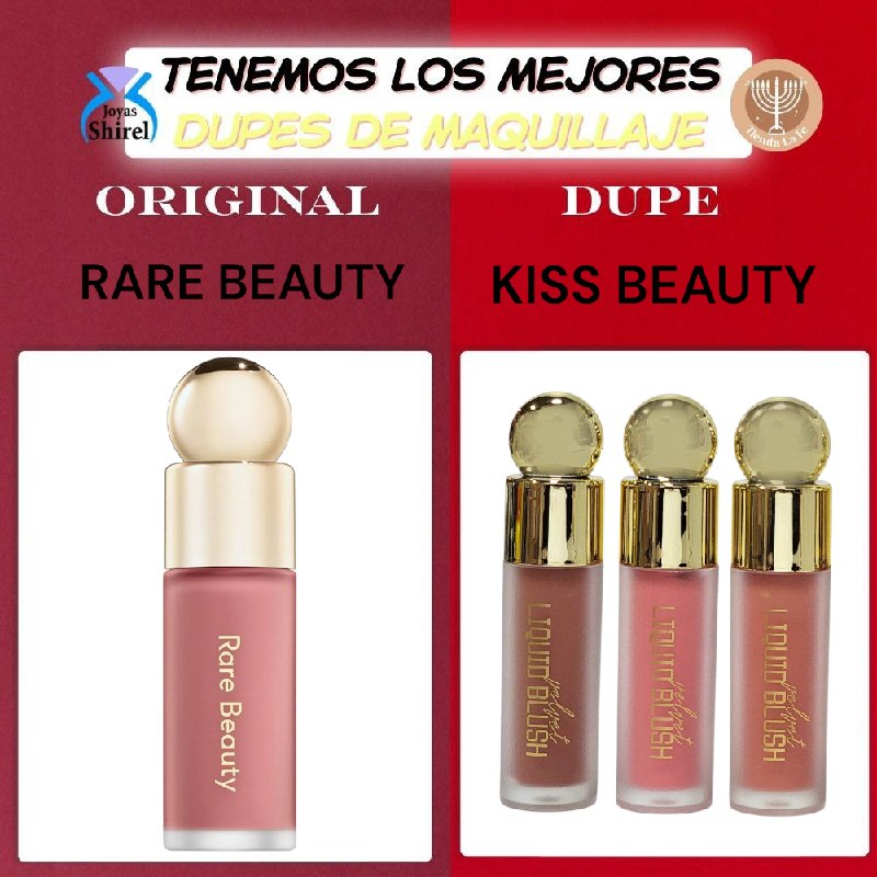 BLUSH LIQUIDO ACABADO MATTE FRESCO KISS BEAUTY 7ML DUPE DE RARE BEAUTY