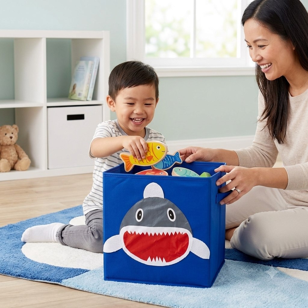 CUBO PLEGABLE ORGANIZADOR MULTIUSO AYUDAR A MANTENER DIFERENTES ESPACIOS ORDENADOS Y FUNCIONALES 30x30CM