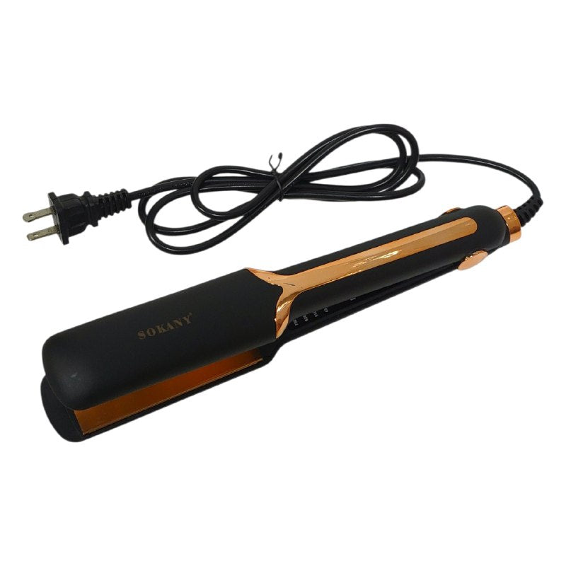 PLANCHA PARA EL CABELLO PROFESIONAL CON TEMPERATURA AJUSTABLE 750 GRADOS MAXIMO, CALENTAMIENTO RAPIDO, PROTECCION DE APAGADO AUTOMATICO SOKANY SK-1907