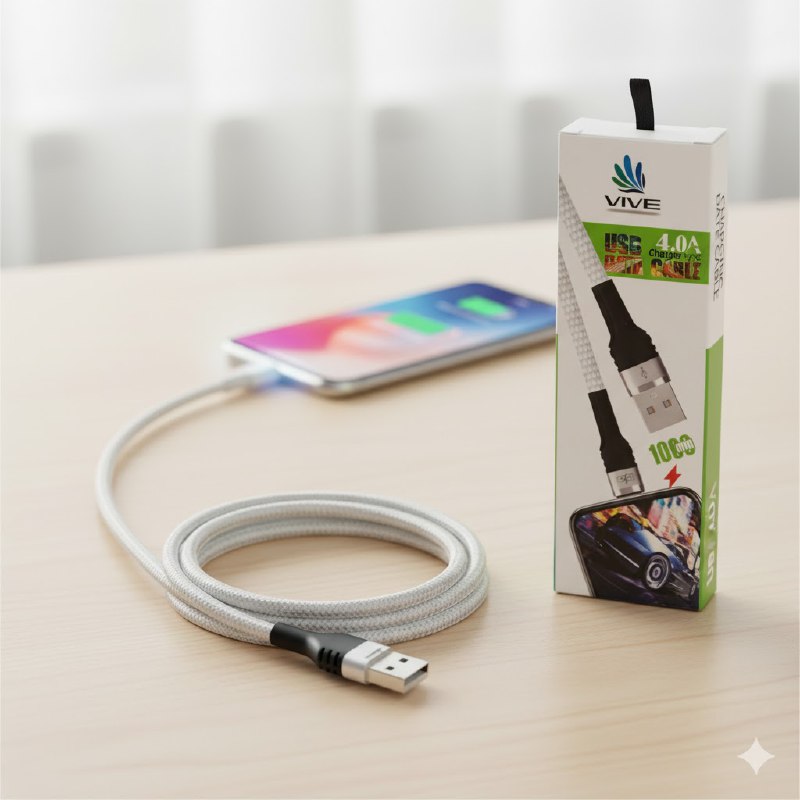 CABLE USB DE CARGA TIPO C, CARGA SEGURA Y RAPIDA CON TRANSMISION DE DATOS VIVE