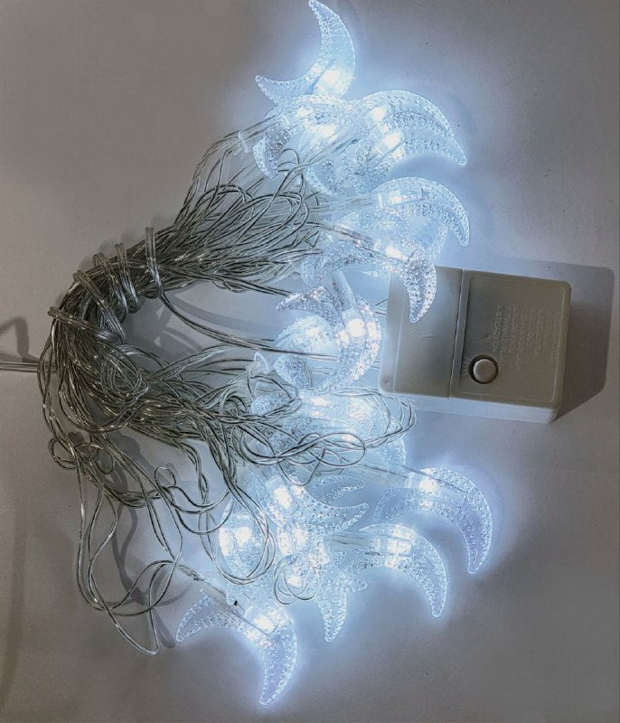 LUCES DECORATIVAS NAVIDEÑAS GUIRNALDA LED, PERFECTA PARA ARBOLES Y ESPACIOS INTERIORES O EXTERIORES, CAMBIOS DE LUZ BLANCA 9 DISEÑOS