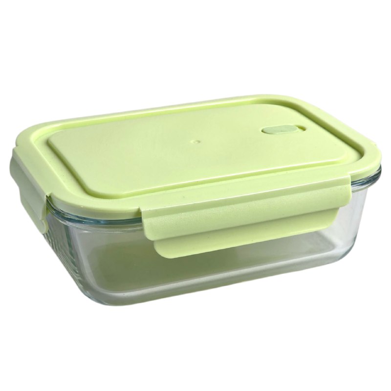 ORGANIZADOR RECIPIENTE DE VIDRIO PARA ALMACENAR ALIMENTOS RED CHERRY 20X15X7CM