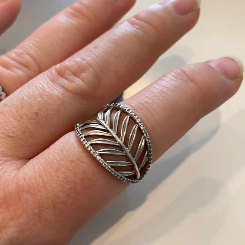 PANI600 ANILLO EN FORMA DE HOJA, PLATA 925