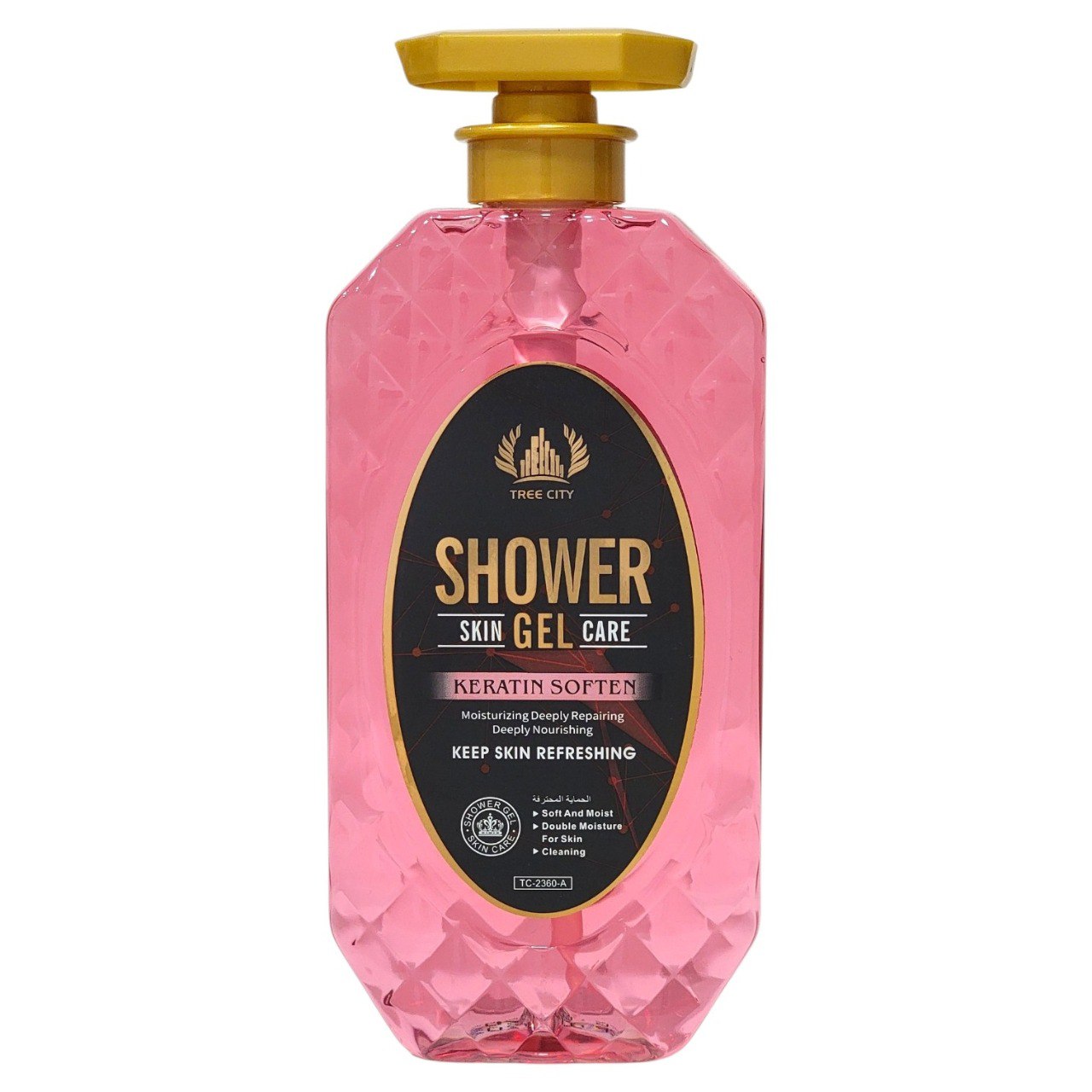 GEL DE DUCHA SUAVIZANTE DE NUTRICION PROFUNDA CON QUERATINA TREE CITY 800ML