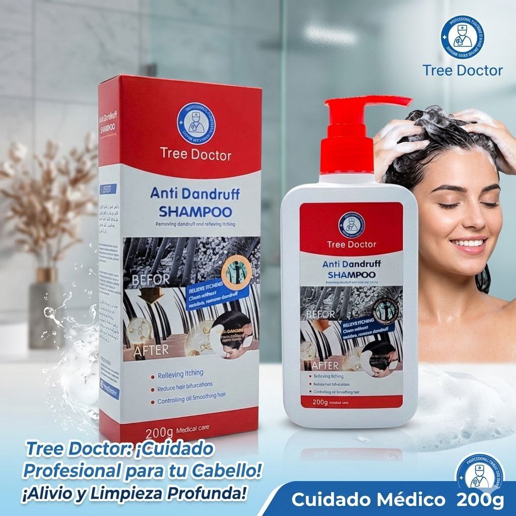 SHAMPOO ANTI CASPA Y PICOR TREE DOCTOR 200G