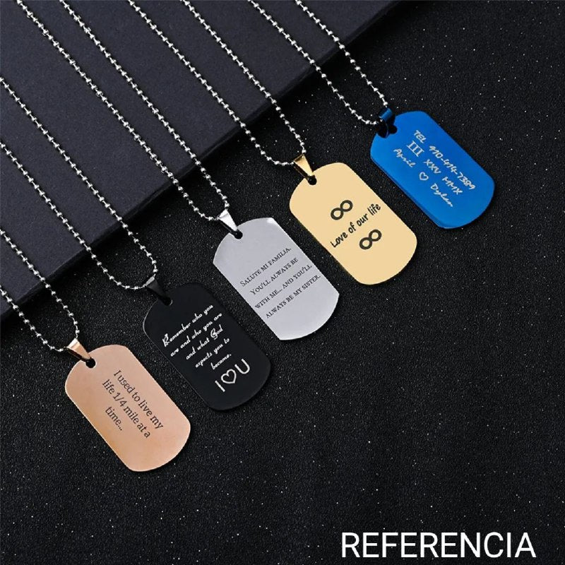 DIJE1525H FORMA PLACA PERSONALIZABLE