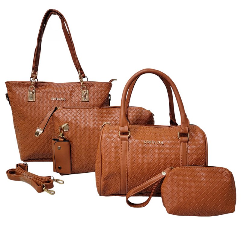 CARTERA ECONOMICA EN SET 5 PIEZAS SOFIAZUL