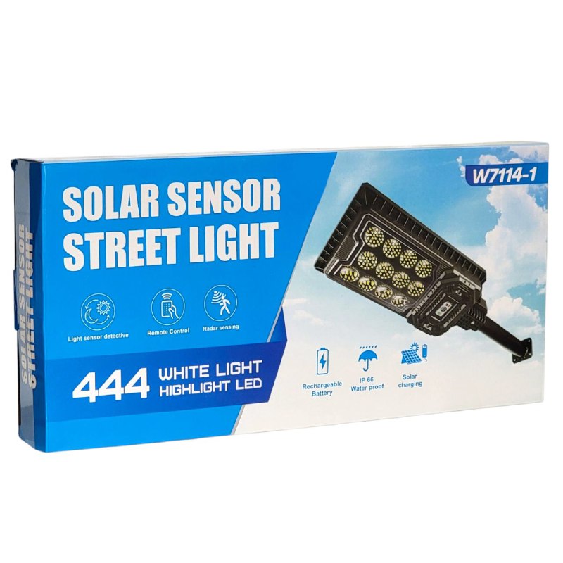 LUZ LED, LAMPARA SOLAR CON SENSOR, LUZ DE FARO PARA JARDIN DE ALTA CALIDAD, LARGA DURACION DE BATERIA, CONTROL REMOTO, A PRUEBA DE AGUA SOLAR SENSOR STREET LIGHT