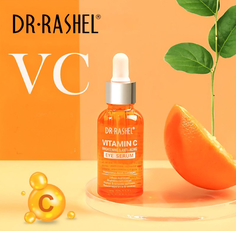 SUERO FACIAL PARA EL CONTORNO DE LOS OJOS ILUMINADOR Y ANTIENVEJECIMIENTO CON VITAMINA C Y ACIDO HIALURONICO DR RASHEL 30ML