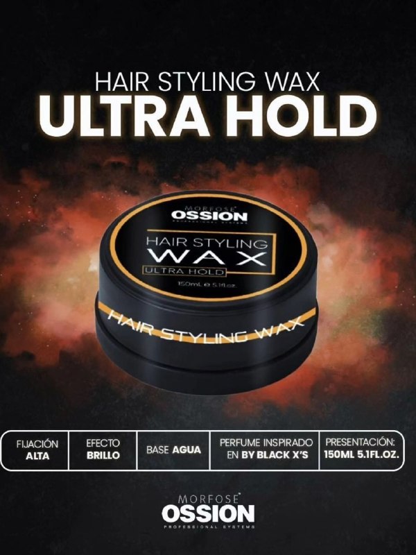 CERA PARA EL CABELLO DE ULTRA FIJACION DA BRILLO Y RESISTENCIA MORFOSE OSSION 150ML