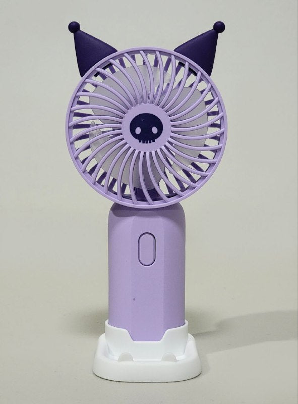VENTILADOR DE MANO O MESA RECARGABLE CON SOPORTE PARA CELULAR