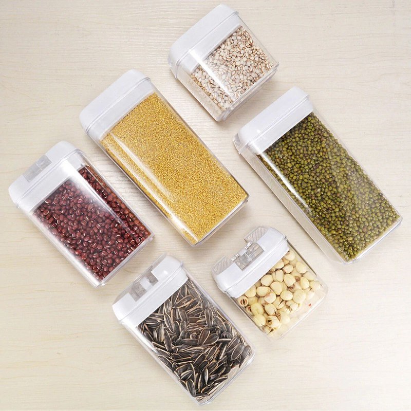 SET DE RECIPIENTES ALMACENADORERS HERMETICOS PARA ALIMENTOS 6UND