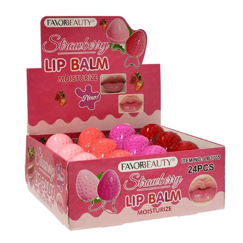 BRILLO LABIAL EN BALSAMO DE FRESA FAVORBEAUTY 9G