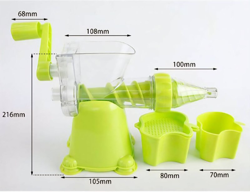 MAQUINA MANUAL EXTRACTOR DE JUGO, EXPRIMIDOR DE JUGOS PEQUEÑO MULTIFUNCIONAL PARA JUGOS