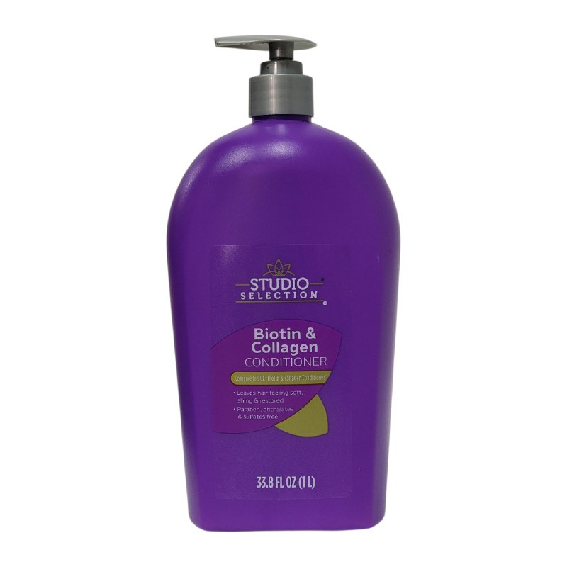 ACONDICIONADOR PARA EL CABELLO CON BIOTINA Y COLAGENO SUAVIZANTE STUDIO SELECTION 1L