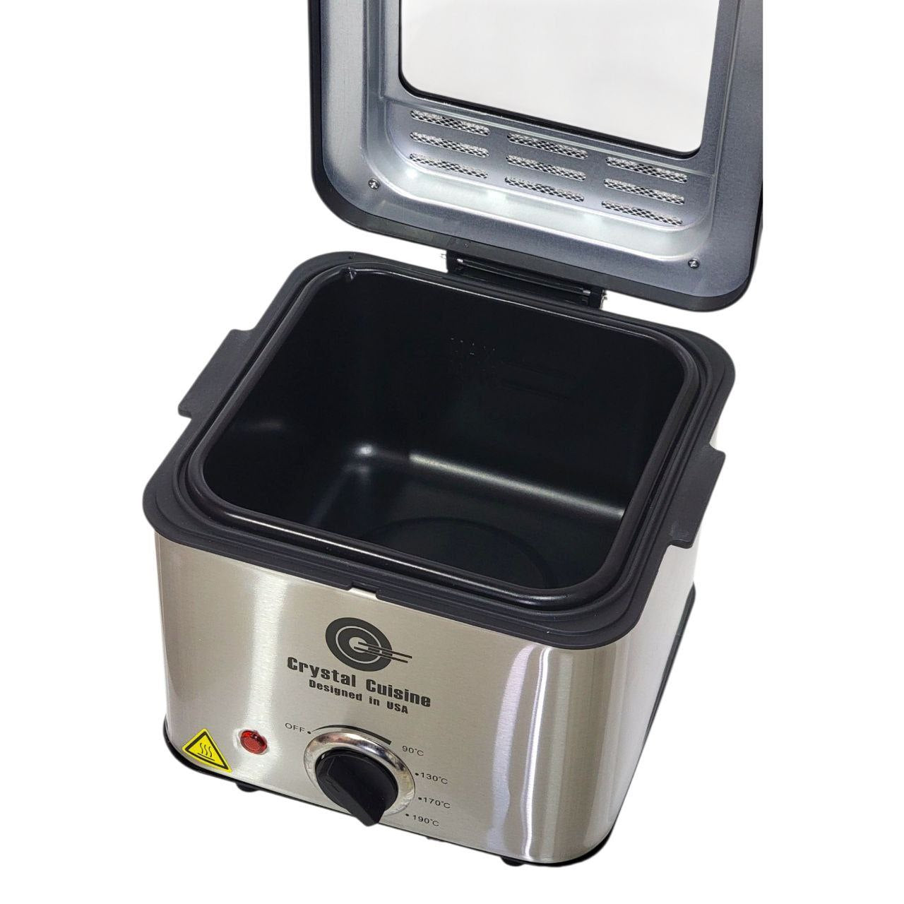 MAQUINA FREIDORA ELECTRICA DE ACERO INOXIDABLE CAPACIDAD 1.5L CRYSTAL CUISINE