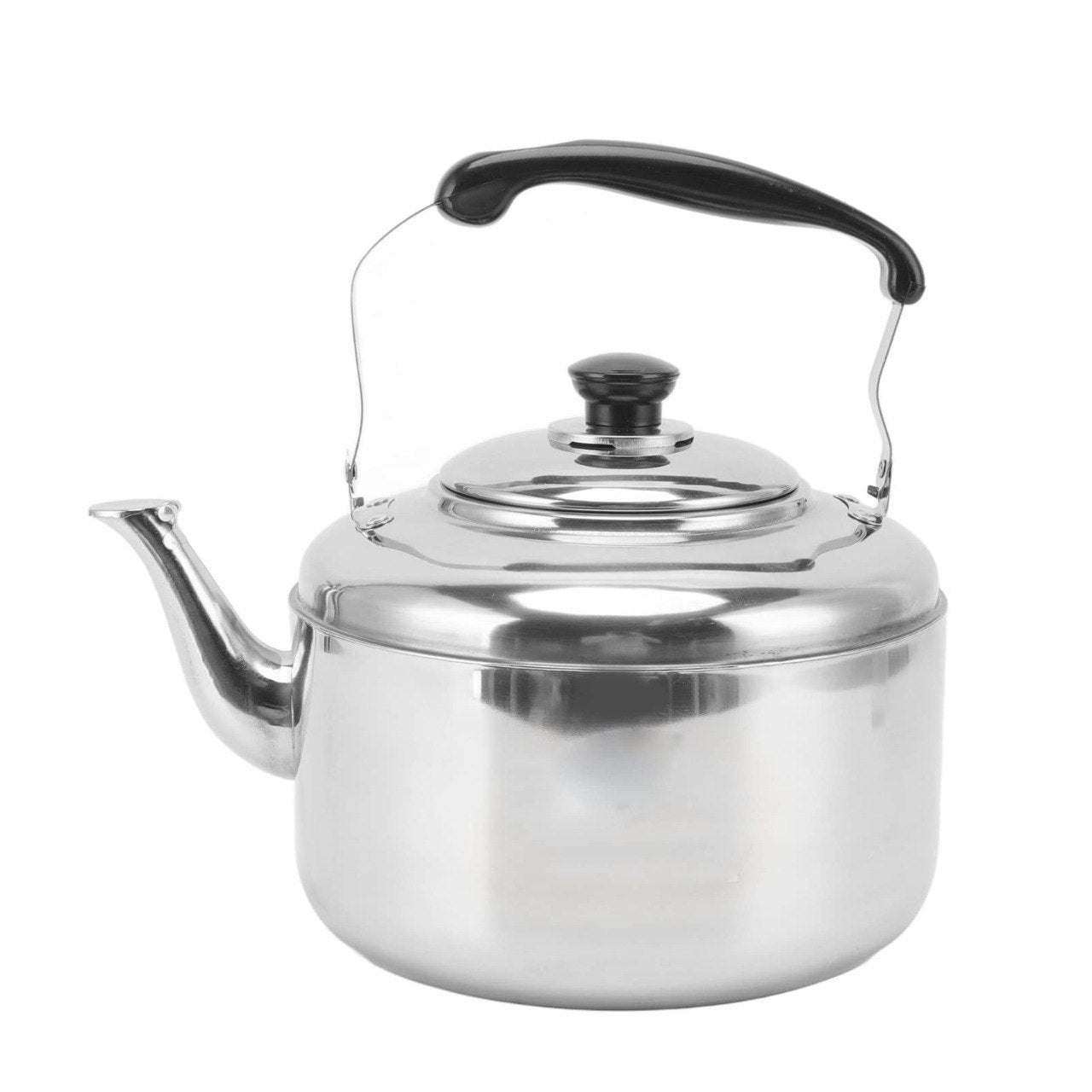 TETERA SILBADORA PARA ESTUFA DE ACERO INOXIDABLE Y MANGO RESISTENTE AL CALOR CRYSTAL CUISINE 3L