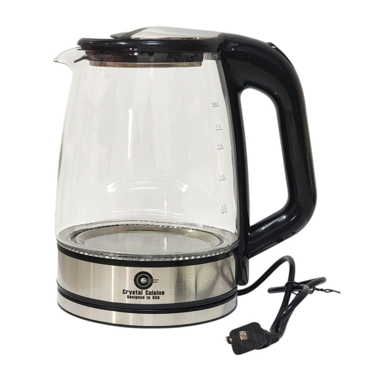 MAQUINA CAFETERA ELECTRICA  DE VIDRIO CC11097 CRYSTAL CUISINE 2L